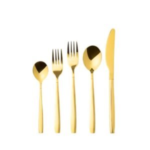 Set de Cubiertos Dorado